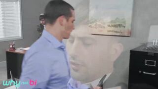 WHYNOTBI - 2 Hot Executives Share Their Shy Intern In A Wild Bi-sexual Office Threeway
