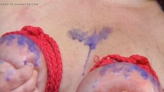 Shackled Redhead mother I'd like to fuck Endures Sexy Candle Wax