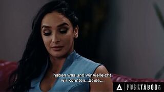 PURE TABOO Stepmom Sheena Ryder Surrenders To Stepsons double penetration Three-some Request - GERMAN SUBTITLES