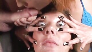 2 Lewd MILFs Share One Ramrod Then Stud Cums in Doxy's Eye