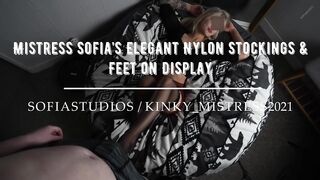 Headmistress Sofia’s Elegant Nylon Nylons & Feet on Display