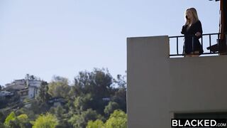 BLACKED Golden-haired Hottie Naomi Woods Enjoys 1st Interracial 3some