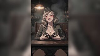 Hawt manga wife in a pub