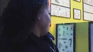 Fabulous brunette hair with shaggy hair craves a recent tattoo