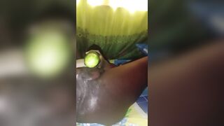 This babe took the ebony cucumber in her cunt like a pro ?⭐?