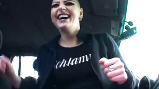 Hairless Head Chick Widens Pierced Cunt Trickling Cream