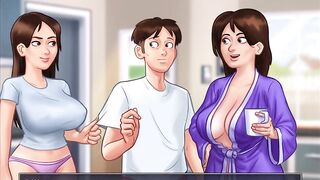 Summertime saga - sucking on jenny's melons