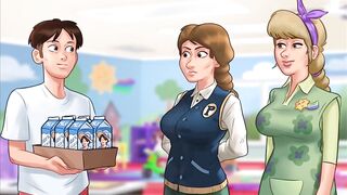 Summertime saga - sucking on jenny's melons