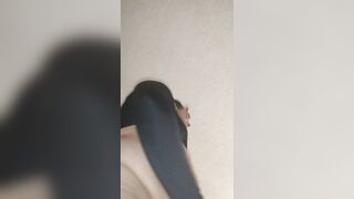 Massive cum load on her rectal hole