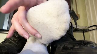 Clean my boots, dog. One try