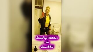 Hawt Sissy Fag Whiteboi Jes public BBC Sex toy