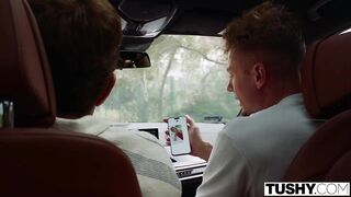 TUSHY Blond Lily Blossom Gets The one and the other Holes Filled In Ardent double penetration