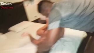Housewife waits for her cuckolded spouse to leave and goes down on her brother-in-law, screwing him hard in her twat (FULL MOVIE SCENE ON RED)