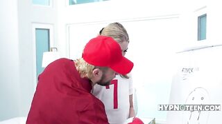 Freeuse Stepdad Screws Athlete Stepdaughter To Perfection