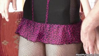 Old pair tempt teen and educate some sex tricks
