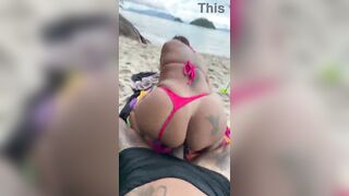 I drilled this wench on the beach for just 20 bucks out of a cock rubber and came inside.