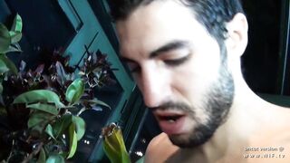 Curly french cougar hard screwed and sodomized w semen on body
