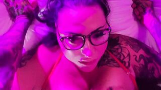 Bombshell can't get sufficiently Cum