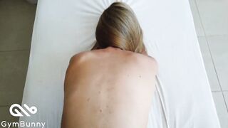 Spontaneous anal screw – nicely stretched anal opening