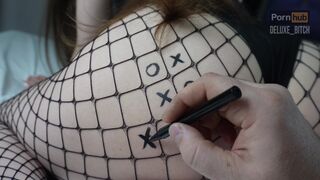 Half-sister lost her cunt in tic-tac-toe. Cum inside - Deluxe_Slut
