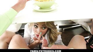 ❤️FamilyStrokes - Dad bangs step daughter each time mom leaves