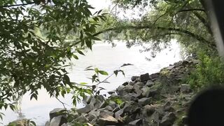 German Teen caught three times whilst screwing at the Danube