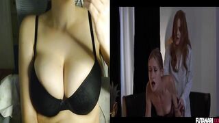 Trans Neighbour Screws Golden-haired Playgirl - Hardcore Futanari Creampie & Deepthroat - Shemale hentai React