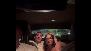 The cuckold asked the Uber driver to bang his lustful wife's butt.