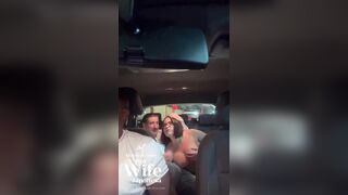 The cuckold asked the Uber driver to bang his lustful wife's butt.
