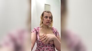 Bizarre masturbating in the locker room