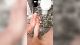 POV - Close Up of My Large Dong Shooting Out Massive Cum Discharged