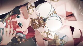 【Genshin Impact Nilou】group sex CG Comics Animation.(Fingering,tugjob,fellatio,sex)