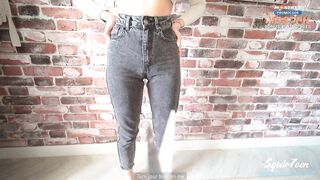 Cunning Stepfather drilled his hawt stupid Stepdaughter throughout ripped jeans