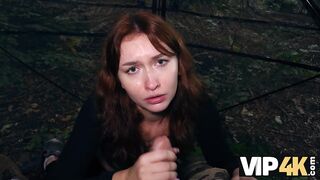 VIP4K. The Hunter Screws a Red-Head in the Forest