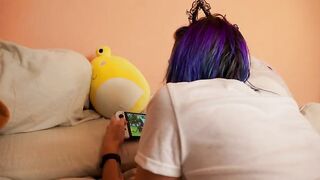 POV: U Screw A Sexy Emo Egirl and Cum All over her! This babe Cums HARD