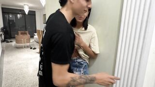 Midget Stepdad Irons Garments During the time that His Wicked Hawt Stepsons Bang Hard Behind His Back. in the End It Catches Us!!
