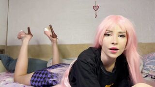 Pinkhair gal humiliating badly virgin