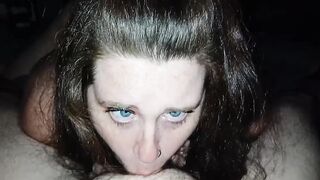 SEXY POV of mother I'd like to fuck Deepthroating Swallows Large Cumload ???