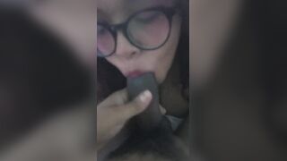 College cutie dumps herself for cash and ends up drinking my milk