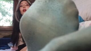 Your girlfriend afternoon messy socks JOI