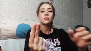 Cuckold humiliation bawdy talk and JOI on Russian from your sexy girlfriend Evelyn