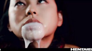 Compilation Ahegao Cumflation - Bukkake Creampie