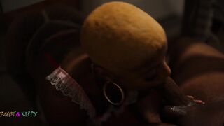 Lewd Maid gets banged unfathomable in her booty and takes a massive ribald creampie ft HoneydeippedC