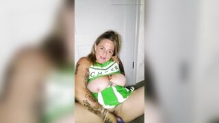 Cheerleader Playing with Sextoy