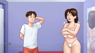 Summertime Saga - Gameplay - Roleplay - Debbie Wears Bikini
