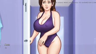 Summertime Saga - Gameplay - Roleplay - Debbie Wears Bikini