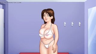 Summertime Saga - Gameplay - Roleplay - Debbie Wears Bikini