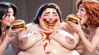 Chunky Unsightly Serf Overspread in Food - Abased by Charming Mistresses