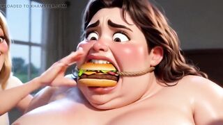 Pathetic Obese Thrall Food Play Humiliation - 2 Breathtaking Sweethearts