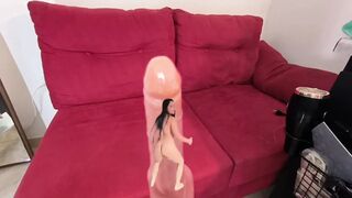 Your Girlfriend Latin babe Has a Large Surprise for U
